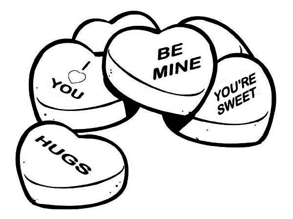 600x450 Valentines Day Hearts Coloring Pages