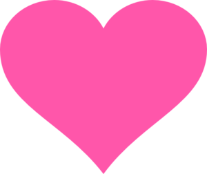300x252 Hot Pink Heart Clip Art