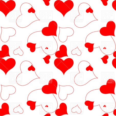 453x453 Valentine Hearts Card Royalty Free Vector Clip Art Image