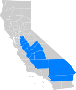 252x298 San Joaquin Valley And Inland Empire California Clip Art