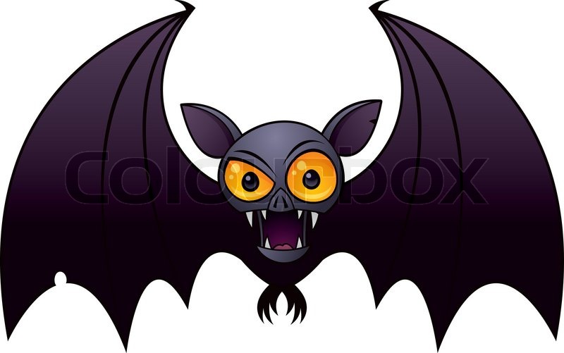800x501 Halloween Vampire Bat Stock Vector Colourbox