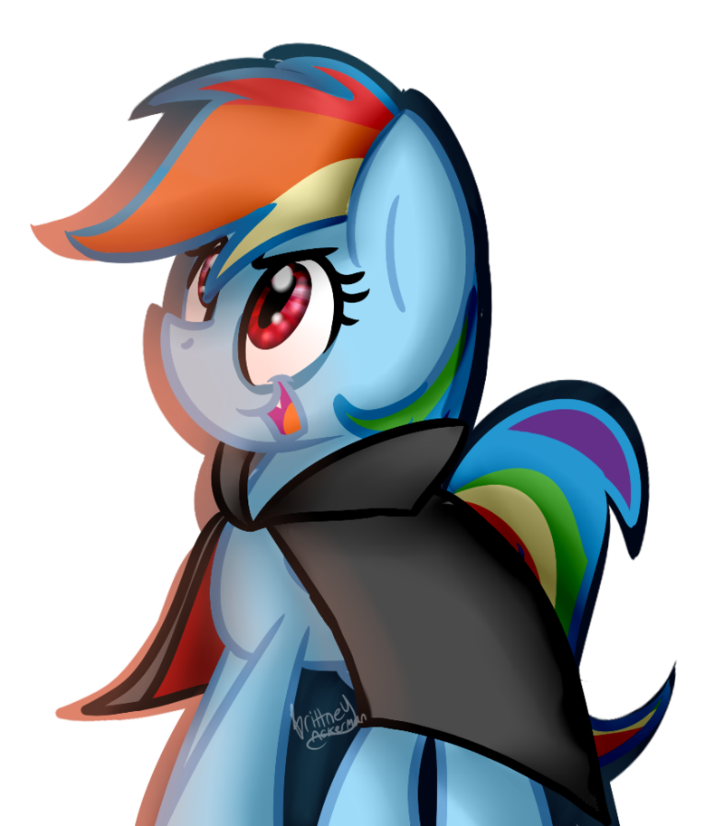 800x913 Rainbow Dash Vampire (Livestream Art