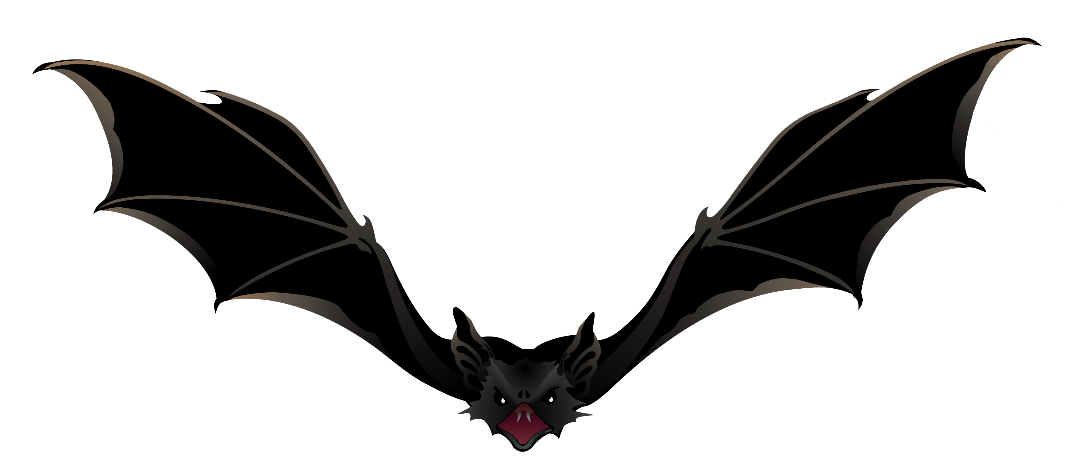 3504x1529 Bat Clipart Creepy