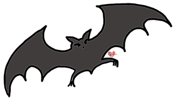 350x201 Bat Clipart Transparent Background