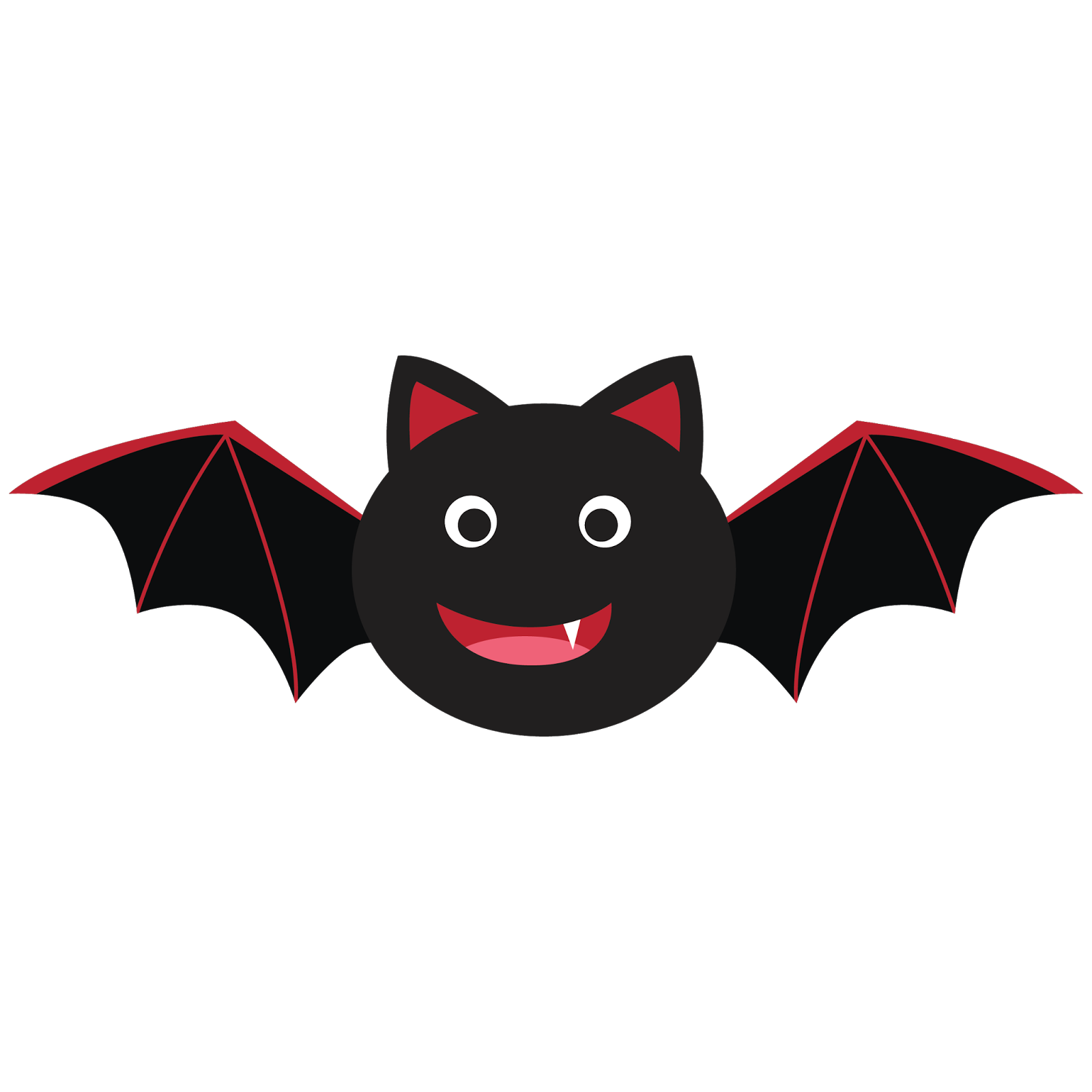 1600x1600 Fangs Clipart Cute Halloween Bat