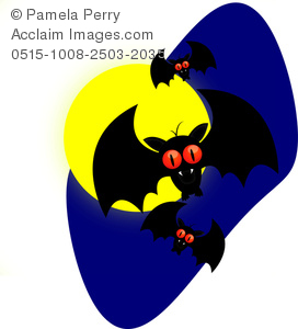 272x300 Art Image Of A Cartoon Vampire Bats For Halloween