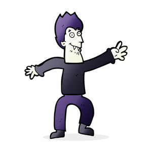 300x300 Cartoon Vampire Royalty Free Stock Image
