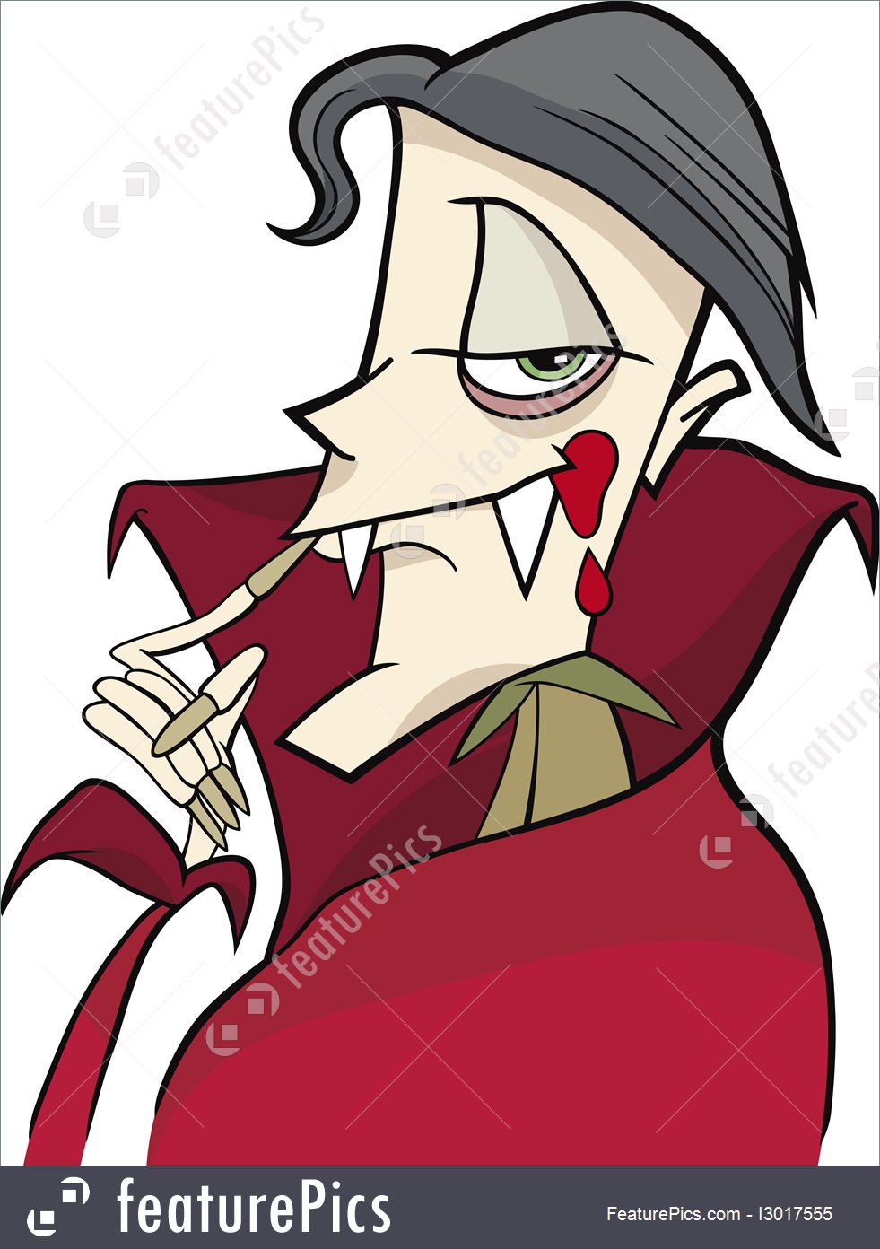 981x1392 Illustration Of Cartoon Vampire