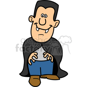 300x300 Royalty Free Cartoon Vampire 374483 Vector Clip Art Image