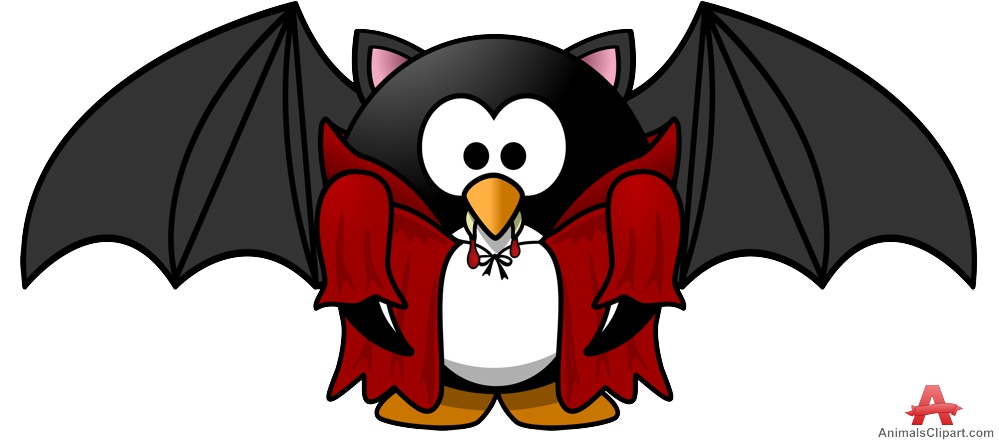 999x441 Vampire Penguin Bat Free Clipart Design Download