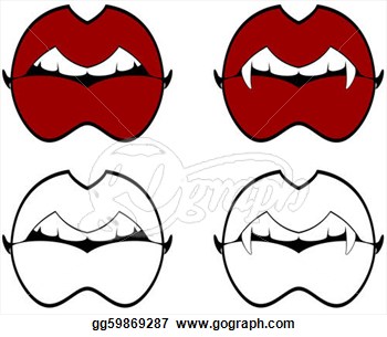 350x305 Halloween Vampire Teeth Clip Art