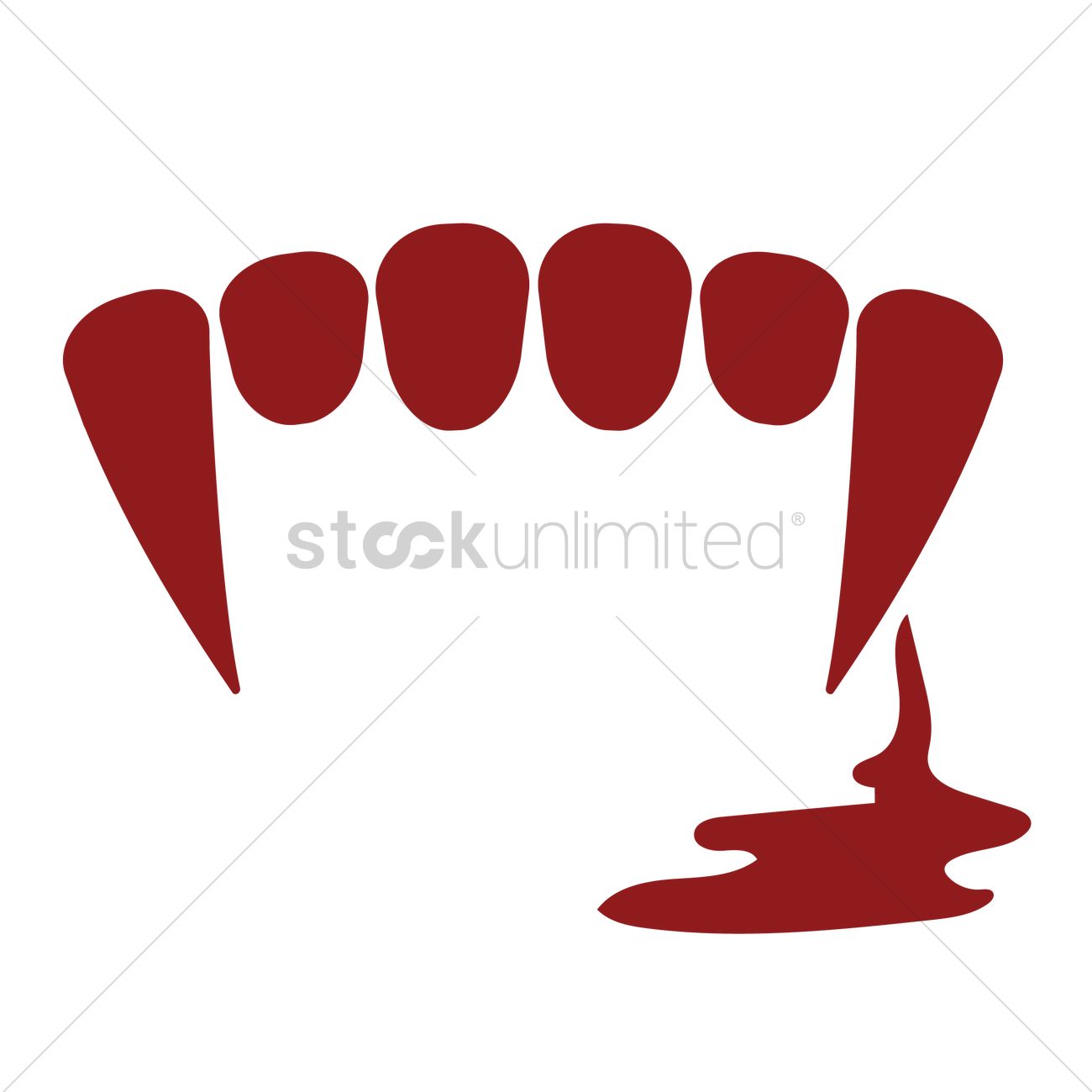 1300x1300 Vampire Teeth With Blood Vector Image