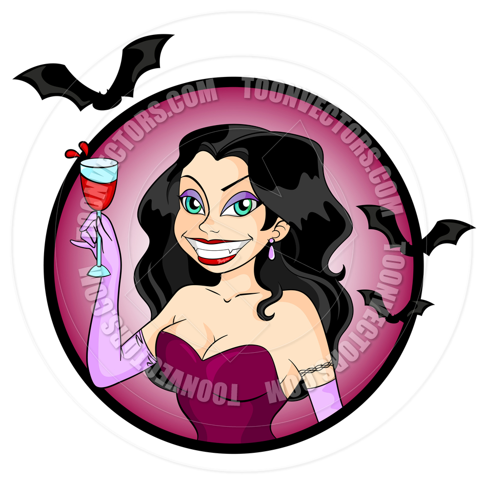 940x940 Cartoon Vampire Lady By Ayelet Keshet Toon Vectors Eps