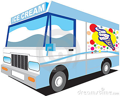 400x320 Ice Cream Van Clipart