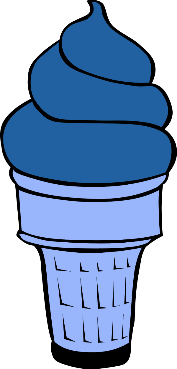 600x1247 Blue Ice Cream Clipart