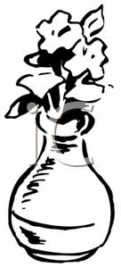 136x300 Page Of Flowers In A Vase Clip Art Image