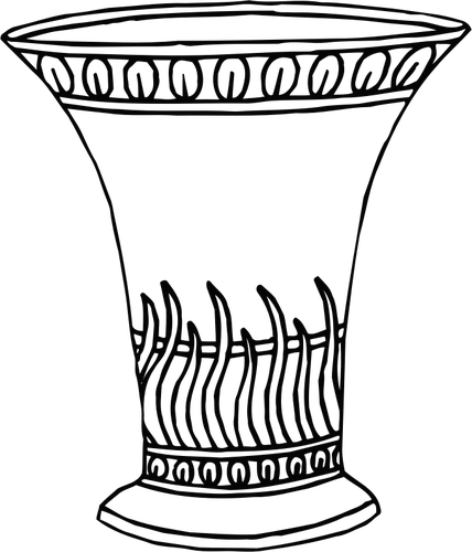 428x500 Simple Vase Drawing Public Domain Vectors