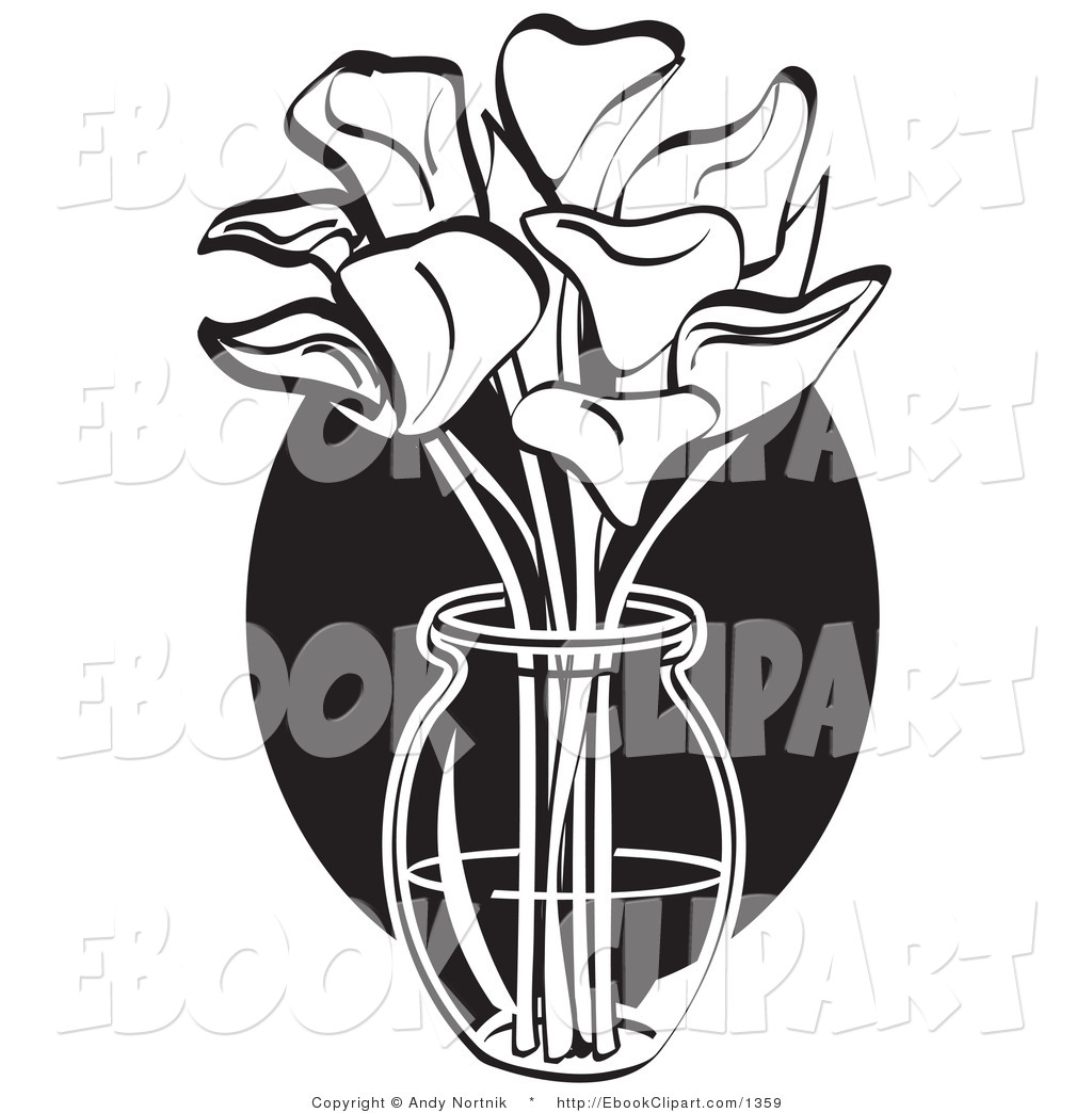 Vase Clipart Black And White | Free download on ClipArtMag