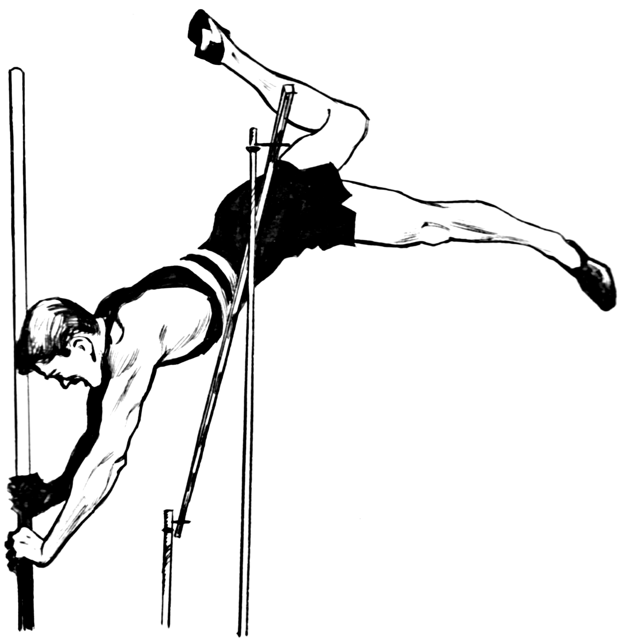 2166x2232 Pole Vault Clipart