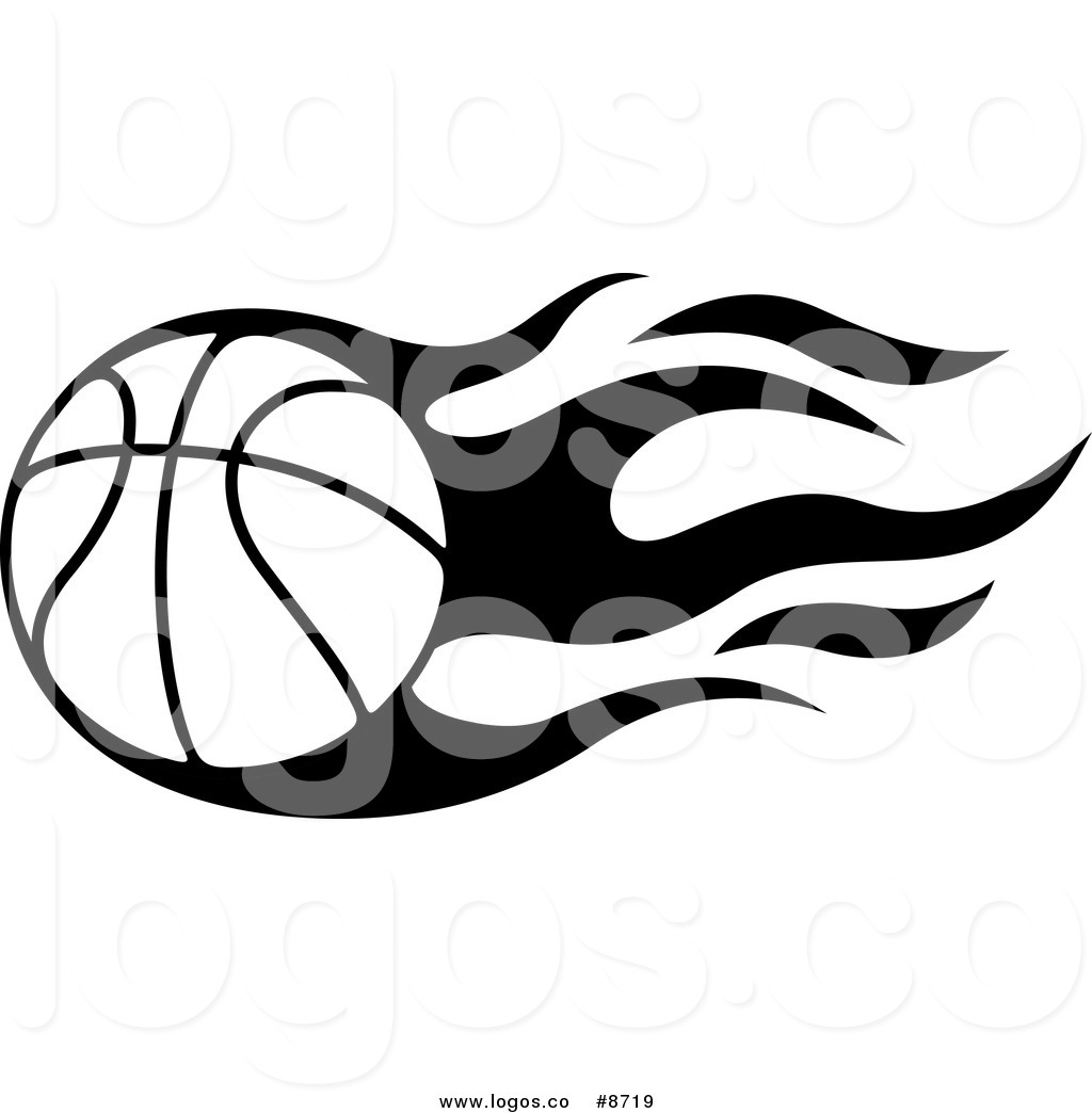 1024x1044 Royalty Free Clip Art Vector Logo Of A Black And White Flaming