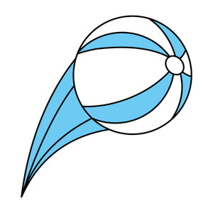 300x300 Illustration Of A Beach Ball On A White Background Royalty Free