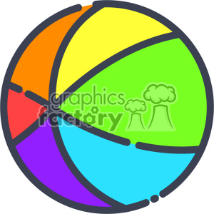 300x300 Royalty Free Beach Ball Clip Art Vector Images 403915 Vector Clip