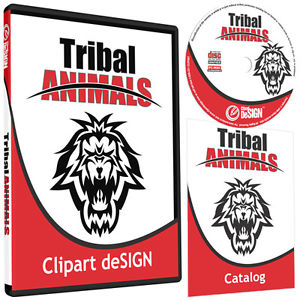 300x300 Tribal Animals Clipart Vinyl Cutter Plotter Images Eps Vector Clip