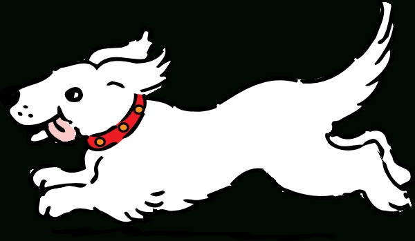 600x349 White Dog Clip Art