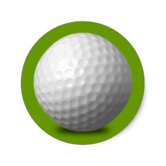 324x324 Golf Ball Stickers Zazzle.co.uk