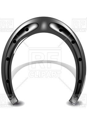 283x400 Metal Horseshoe Royalty Free Vector Clip Art Image