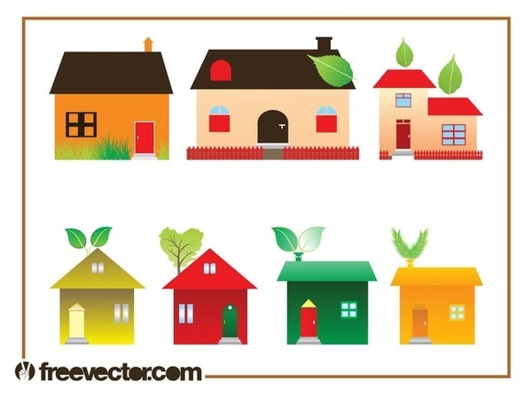 600x448 Eco House Clip Art Free Vector 123freevectors