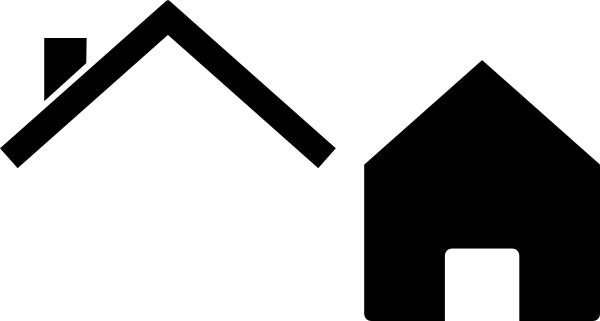 600x321 House No Roof Clip Art