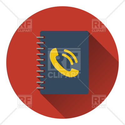 400x400 Phone Book Icon Royalty Free Vector Clip Art Image