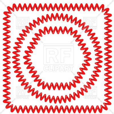 400x400 Set Of Different Red Phone Wire Frames Royalty Free Vector Clip
