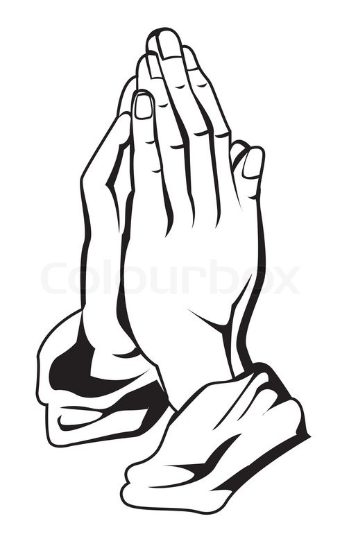 503x800 Prayer Hand Stock Vector Colourbox