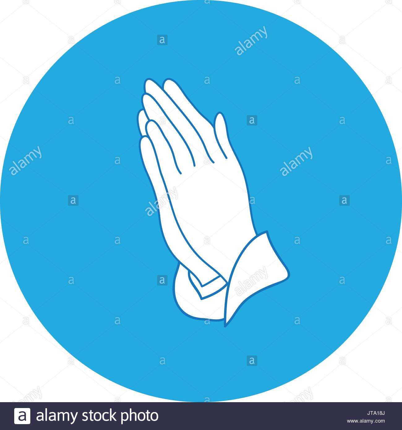 1300x1390 Vector Illustration Of Praying Hands Stock Vector Art