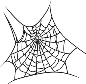 300x290 Vector Spiderweb Royalty Free Stock Image