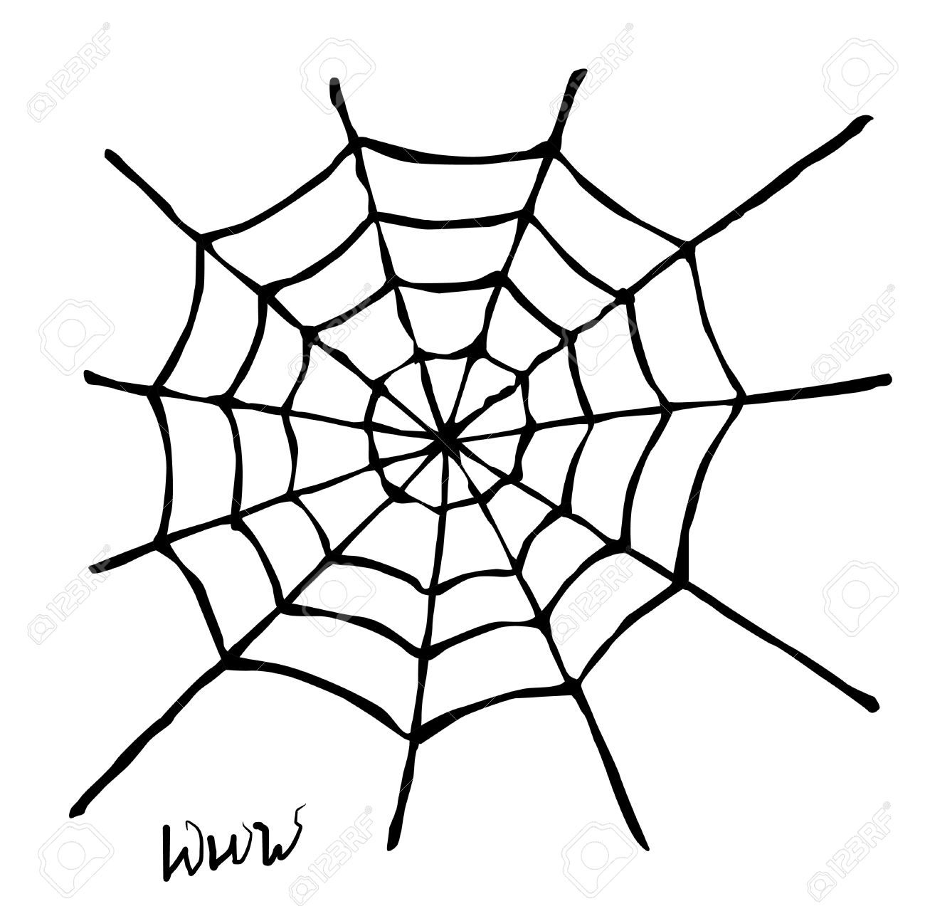 1300x1273 Creepy Clipart Spider Web