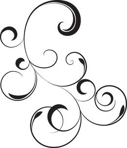 259x300 Vector Floral Swirl Royalty Free Stock Image
