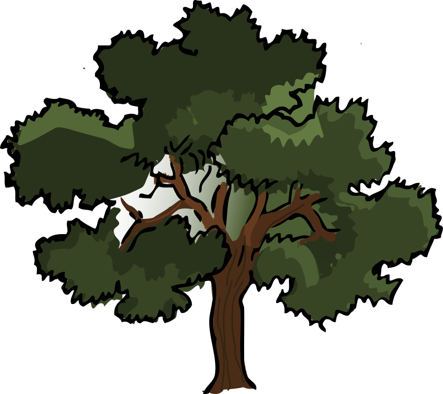 900x801 Vector Clipart Tree