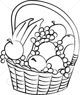 327x388 Vegetables Black And White Vegetables Clip Art Black And White