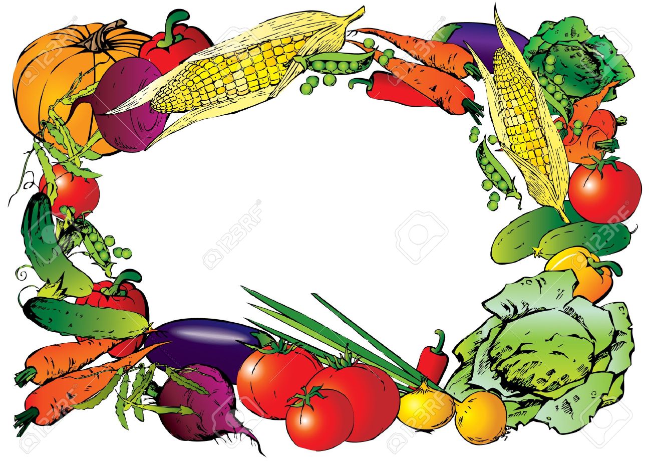1300x920 Frame Clipart Vegetable