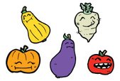 169x114 Drawings Of Vegetables Stock Vectors