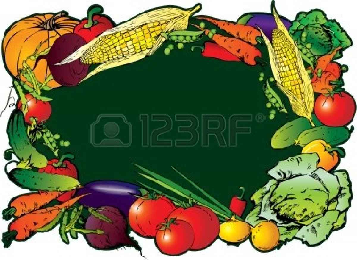 1200x873 Vegetable Garden Clip Art Border
