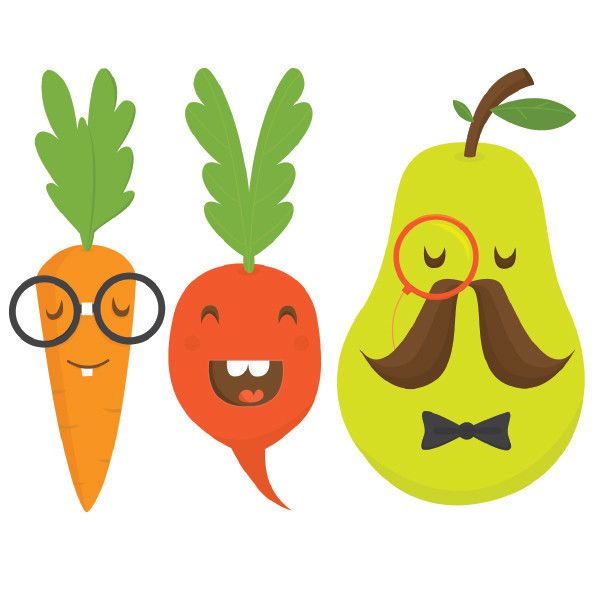 600x600 Fruits Amp Vegetables Clipart Kid Vegetable Garden