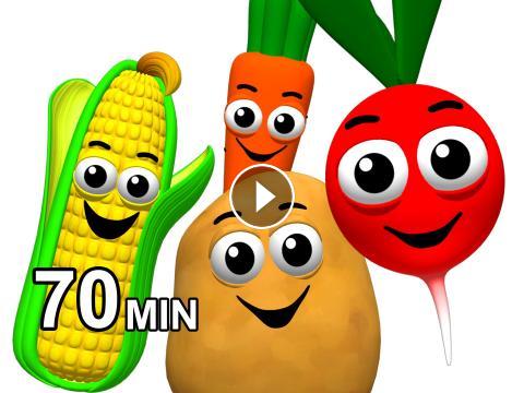 480x360 Veggie Songs Amp Fruit Rhymes Learn Names Of Vegetables Kids