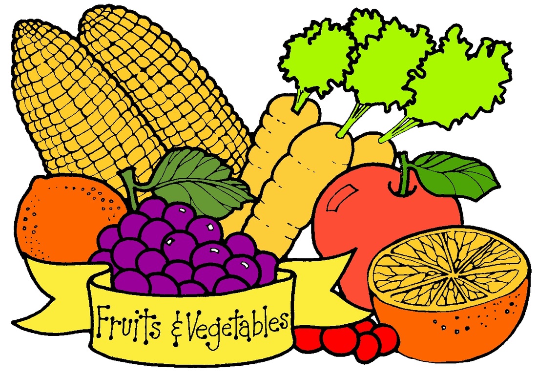 1100x770 Fruit And Vegetables Clipart