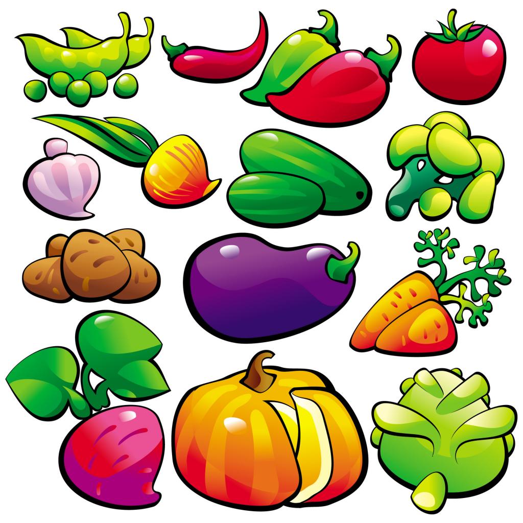 1024x1024 Vegetables Clipart