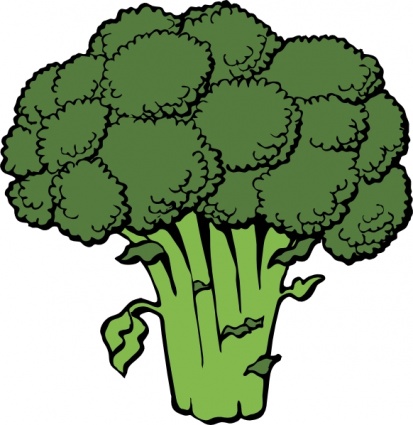 413x425 Green Vegetable Clipart