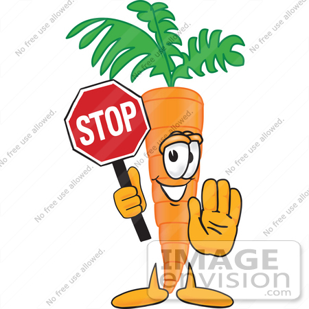 450x450 Clip Art Graphic Of An Organic Veggie Carrot Mascot Character